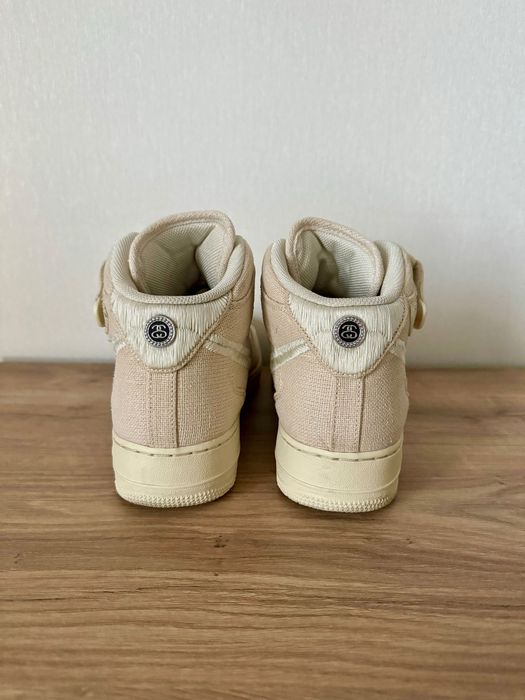 Чоловічі оригінальні кросівки Nike x Stussy Air Force Mid, 46 ро — zdjęcie 4