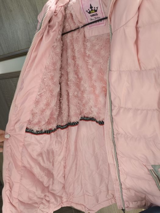 Płaszcz kurtka zimowa dziewczęca 152