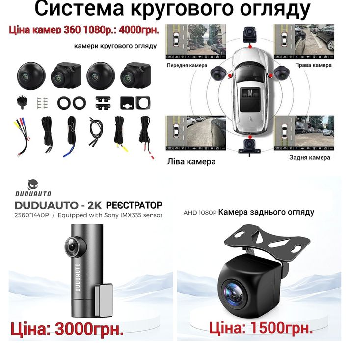 Android-магнітола DUDU6 QLED CarPlay 4G камери 360 USB навігація DSP