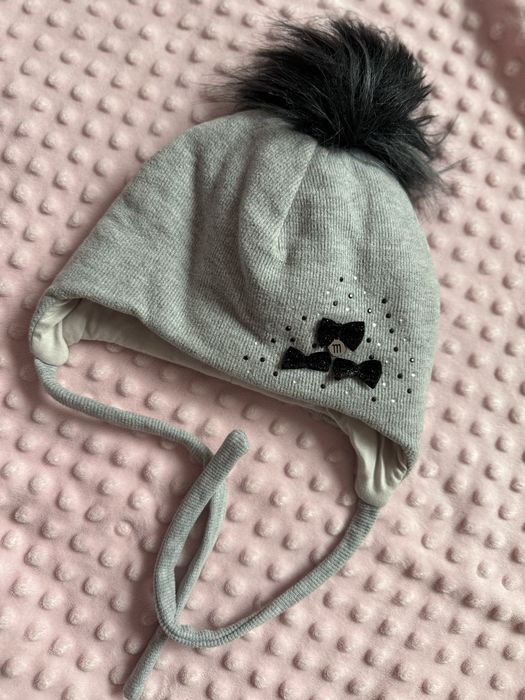 Czapka zimowa dla dziewczynki r.48