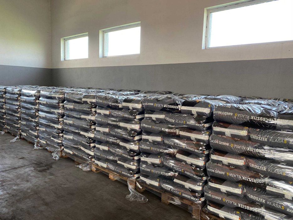 Węgiel Groszek Plus Bardzo Mocny workowany 25kg Dostawa