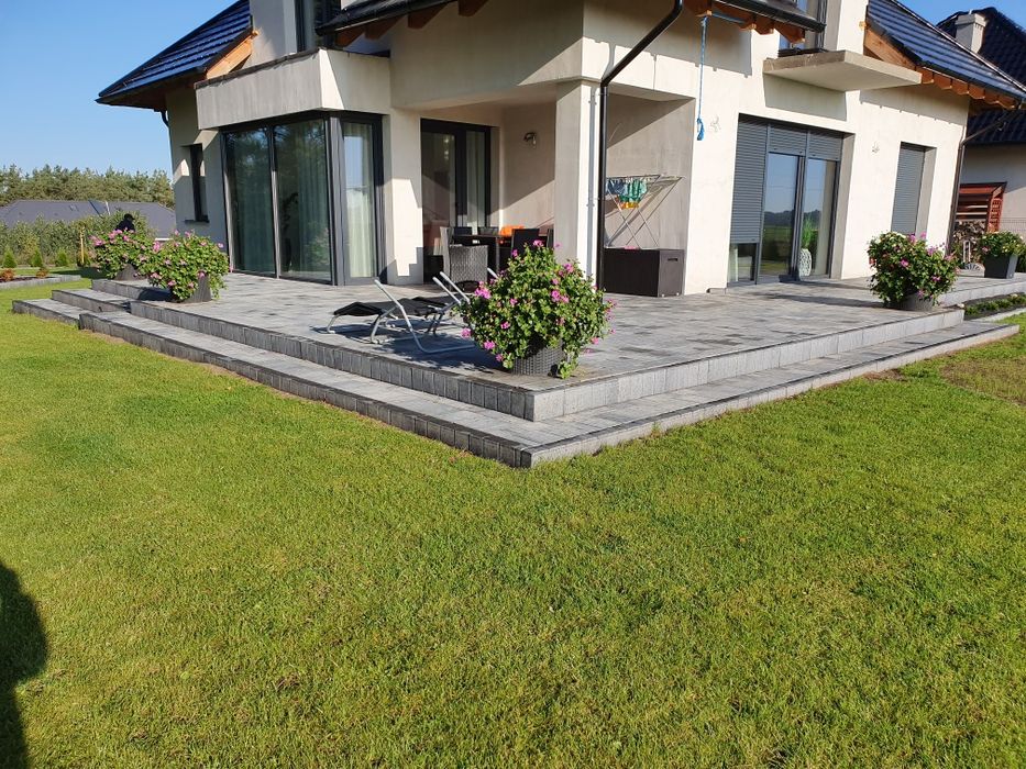 Kostka brukowa ,Układanie kostki brukowej , montaż płotów