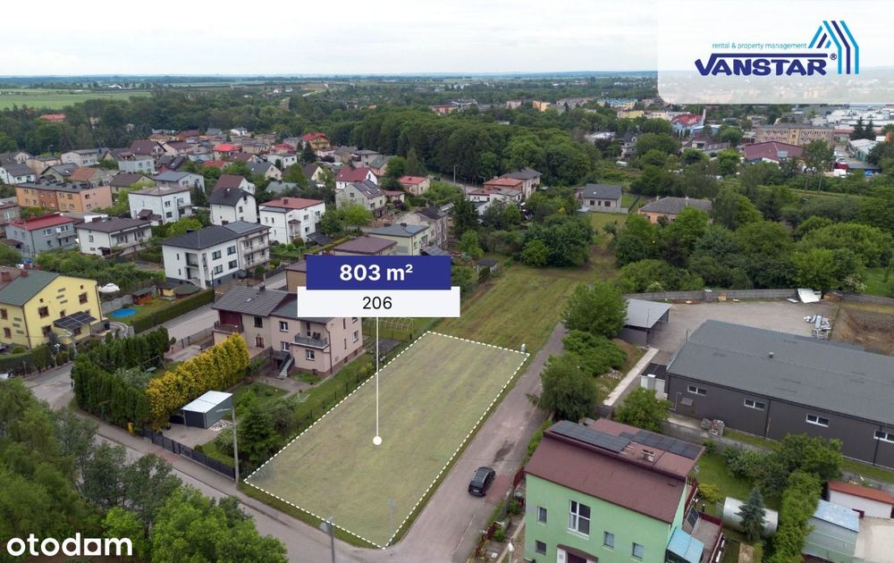 Działka pod wymarzony dom w Jędrzejowie – 803 m² | ul. Konarskiego