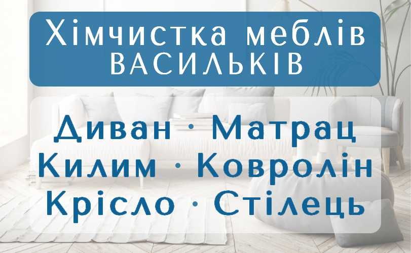 ВАСИЛЬКОВ химчистка мебели, дивана, матраса, ковра, ковролина, стула