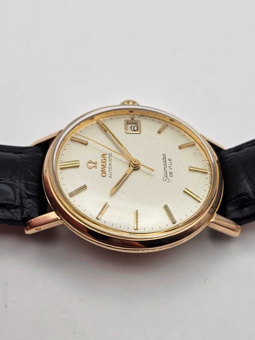 Złota Omega Seamaster de Ville lite złoto 18K oryginalny stan