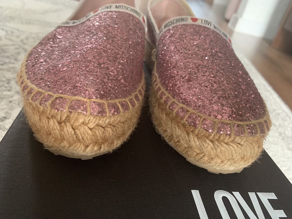 Espadryle Love Moschino