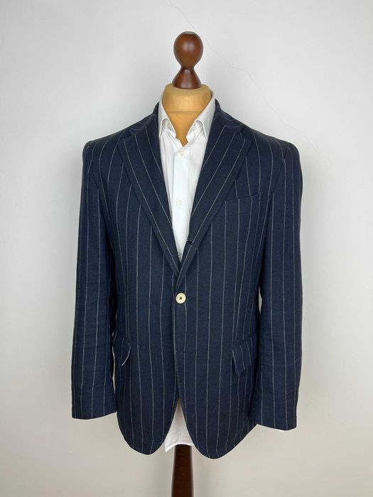 HACKETT Striped Cotton\Linen Blazer піджак у смужку Хакеет мікс бавовна + льон