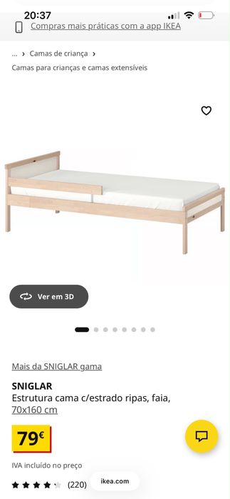 Cama crianca 70x160