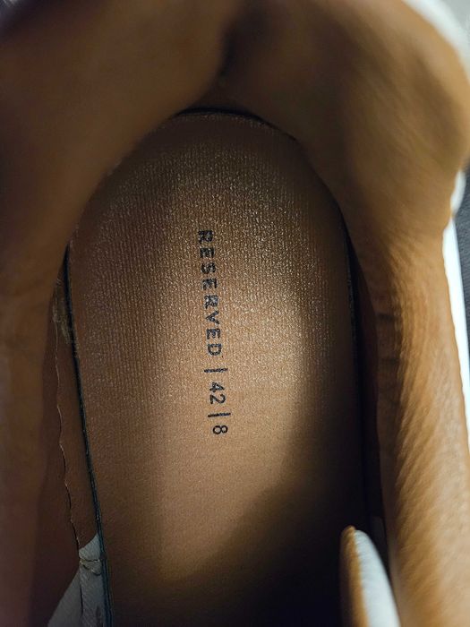 Białe sneakersy, trampki Reserved, rozm. 42 (27,5 cm)