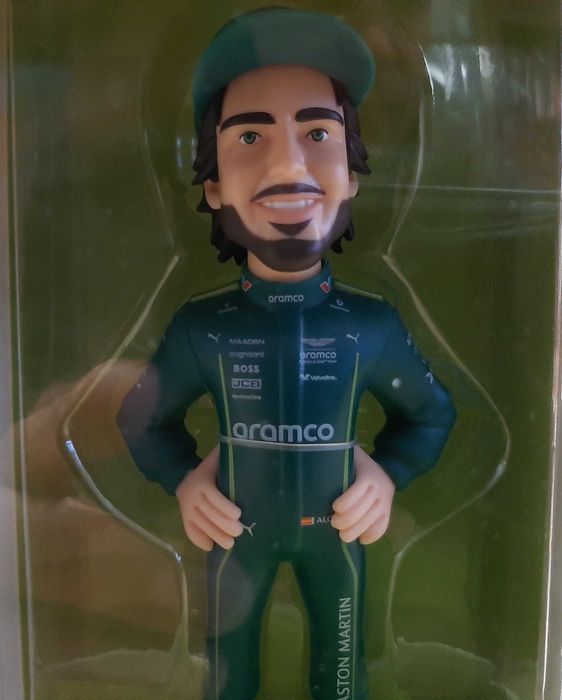 Fernando Alonso F1 Aston Martin figura Minix