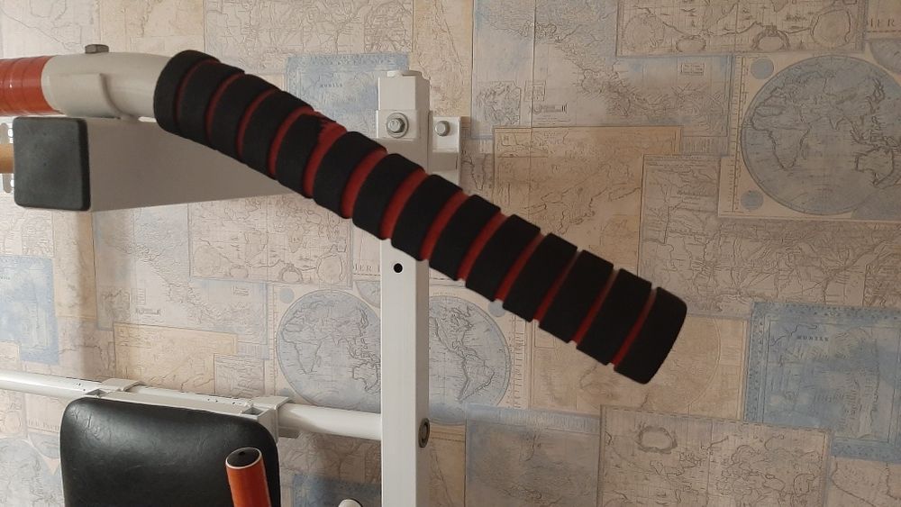 Шведська стінка (турник, бруса, лавка, кільця, канат)