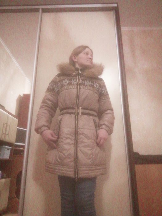 Пальто пуховик зимнее  на девочку женское