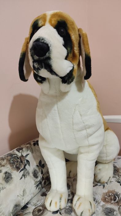 Собака м'яка реалістична іграшка