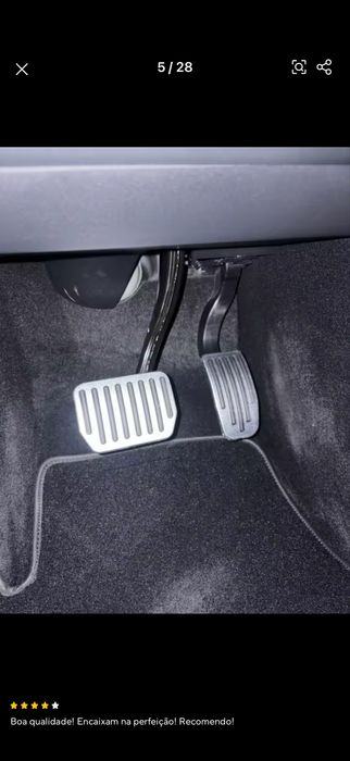 Tesla Model Y  e 3 - pedais aluminio