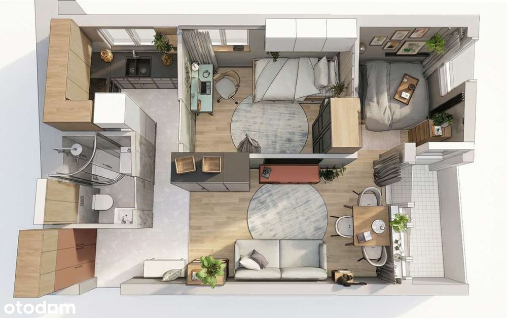 40,54 m²+ 3 m² | 3 pokoje | Centrum Sochaczewa | loggia | punktowiec