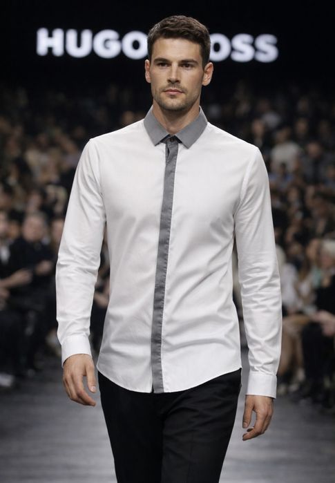 HUGO BOSS Slim Fit – elegancka koszula premium 100% bawełna roz. 39