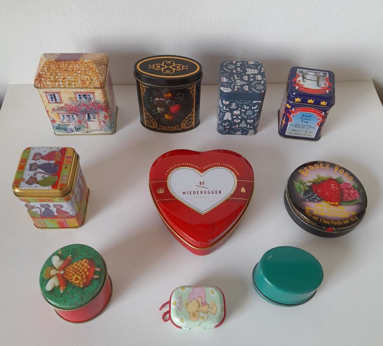 Latas decoração miniaturas