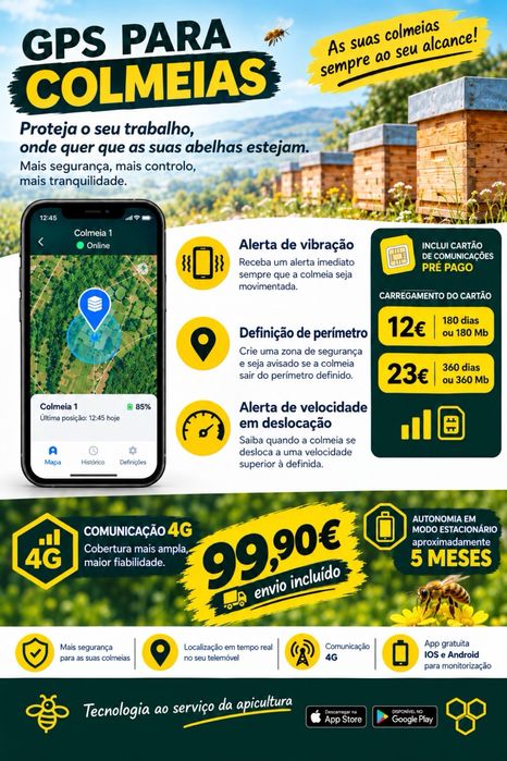 Localizador GPS  para Colmeias