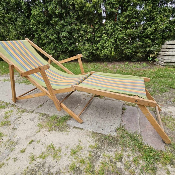 Sprzedam leżak drewnianei retro PRL