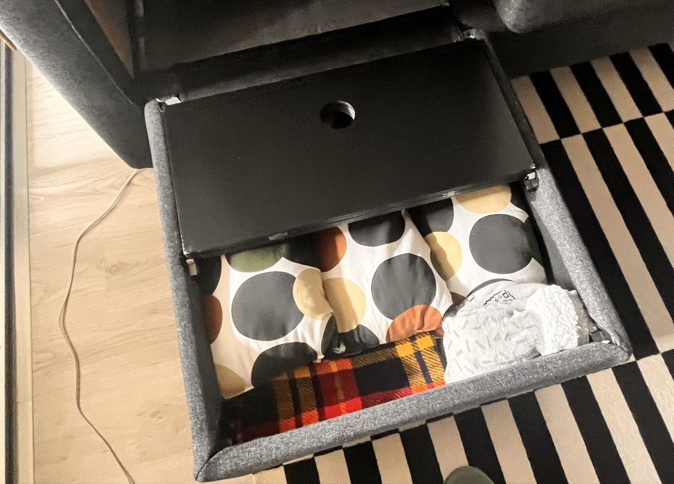 Sofá ikea  parup 3 lugares com chaise longue