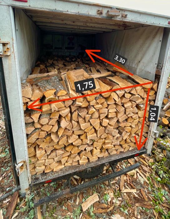 Рубані дрова з дуба та ясена.