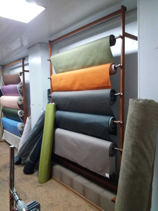 Мебельные ткани, обивочные, кожзам ,поролон, синтепон, ватин, холлоф.