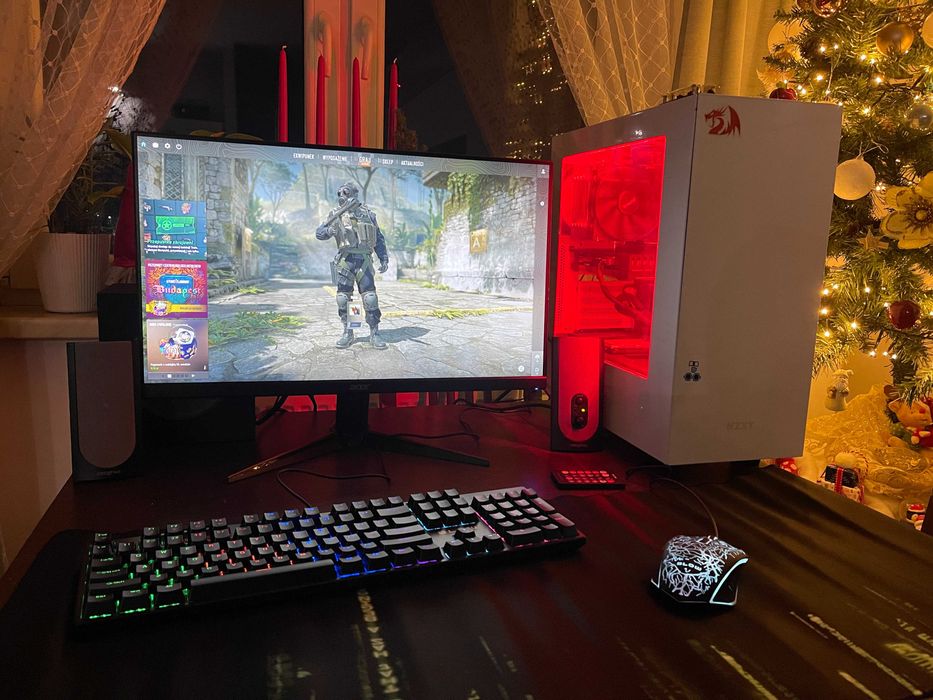 Pełny Zestaw Gamingowy. LED24/i5 x6/16GB/GTX1660Ti/SSD/HDD/LED/Dowóz