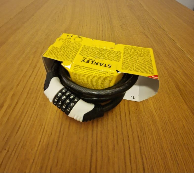 Zamek rowerowy na szyfr. NOWY