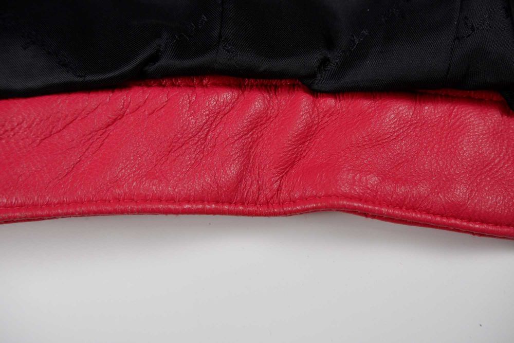 Куртка косуха кожаная натуральная стеганная укороченная розовая xs