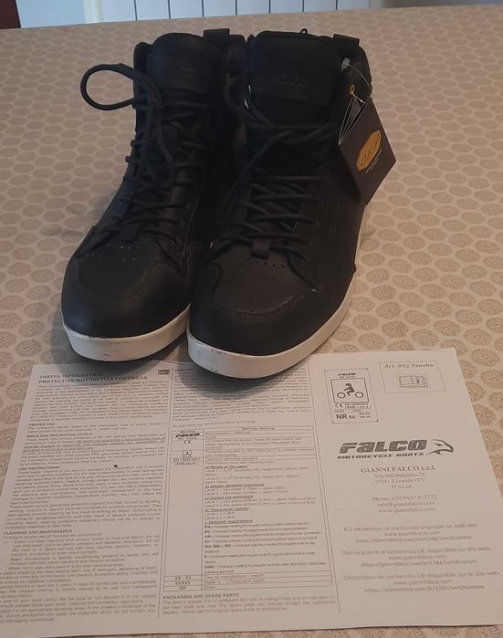 Botas Motard Falco Tensho Pretas 43 - Novas