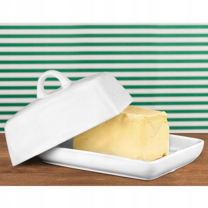 maselniczka porcelanowa 18x12,5x9cm. czeski orion