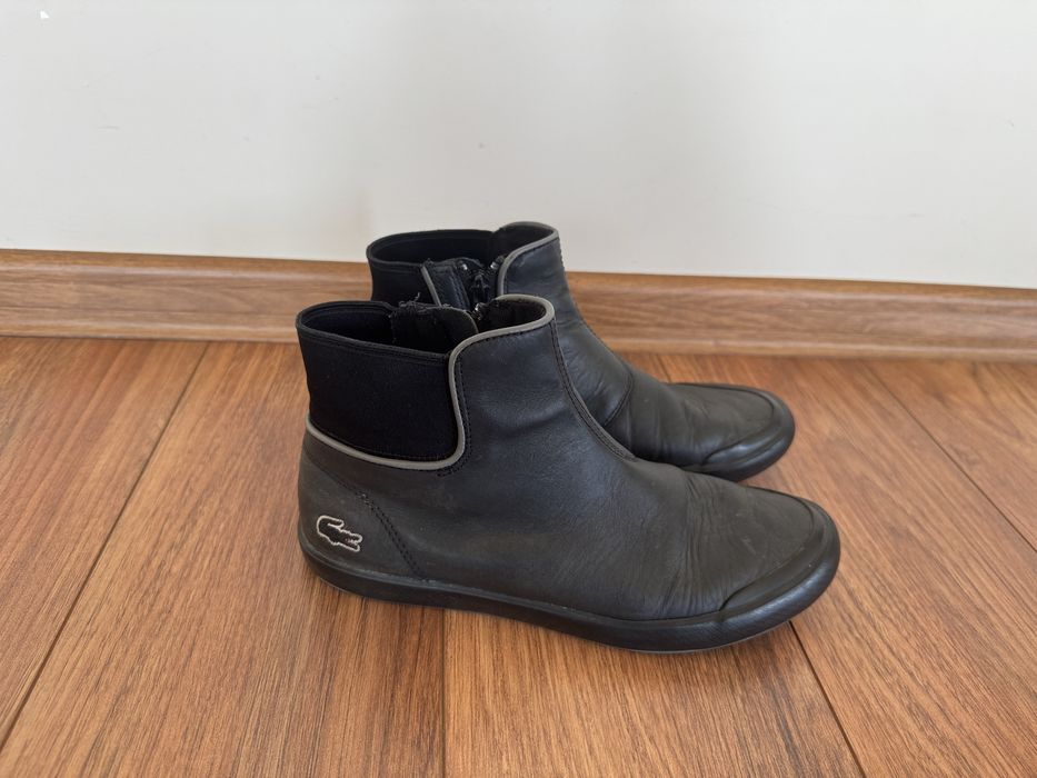 Lacoste  buty skora botki czarne roz.37