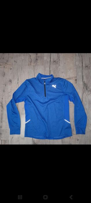 Niebieska techniczna bluza Puma L running