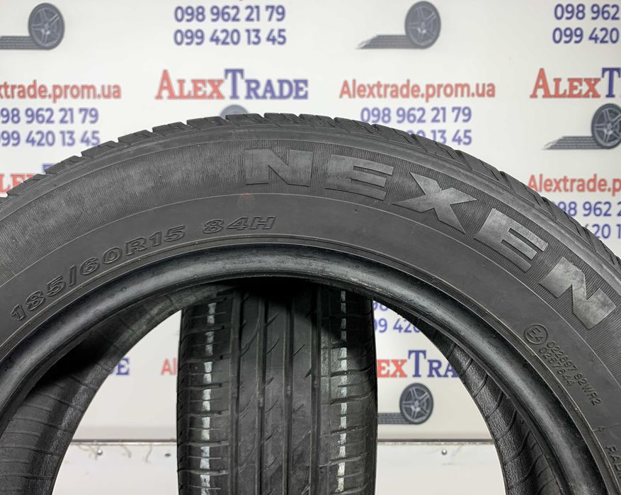 2 шт. 185/60 R15 Nexen N'Blue HD літні шини вживані