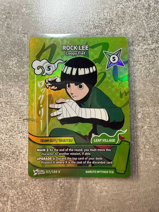 Rock Lee 117/130 V - Naruto Mythos TCG