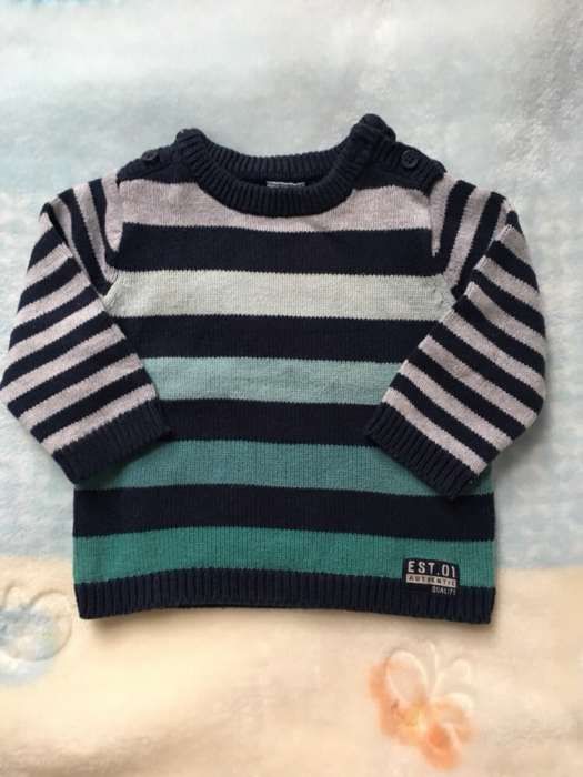Sweter niemowlęcy dla chłopca r. 56, 0-3 mcy