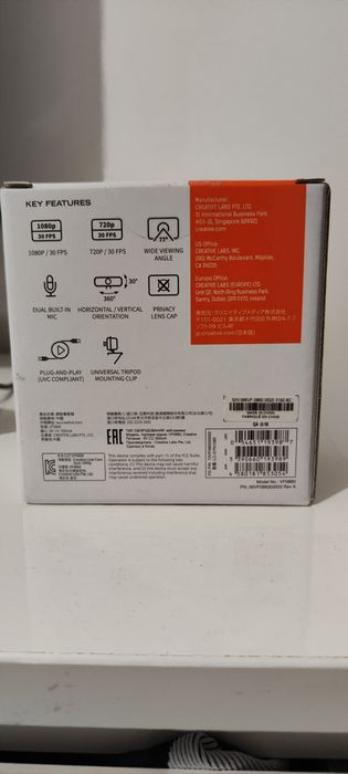 Creative Webcam 1080p novo