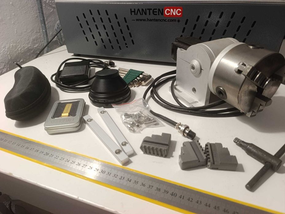 Gravadora Laser UV 5W Hanten CNC (Nova / só testada) + Acessórios