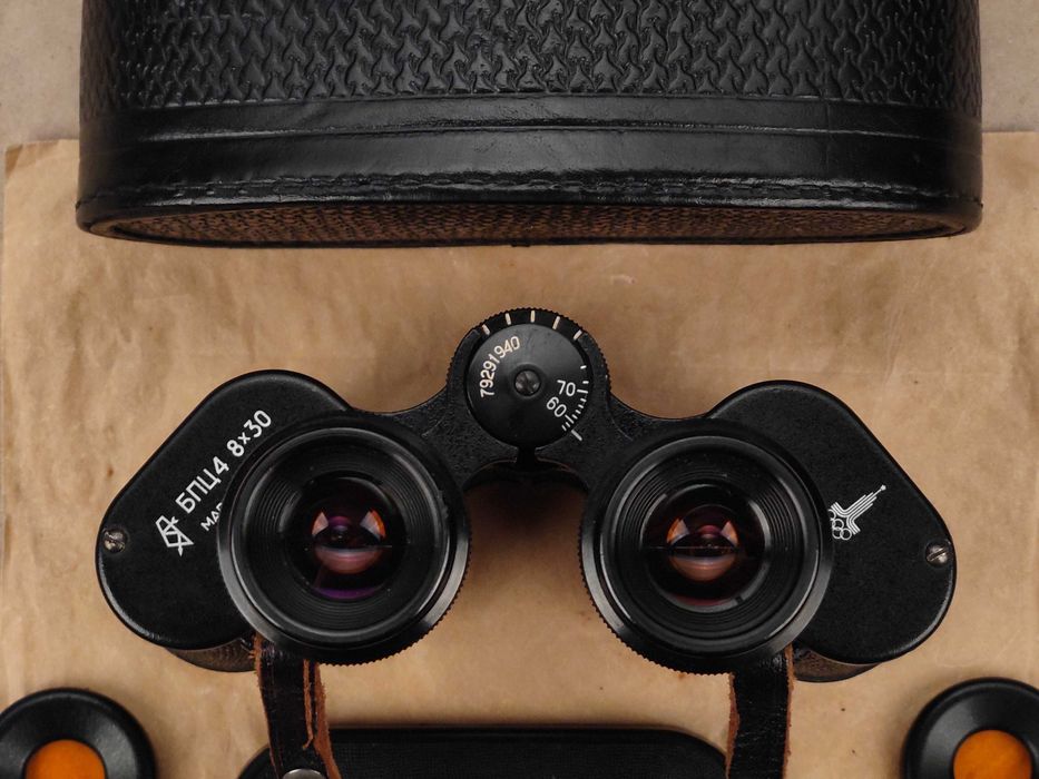 Бинокль БПЦ4 8х30 Колючка (КОМЗ) (1979 год) (Олимпийский) СССР