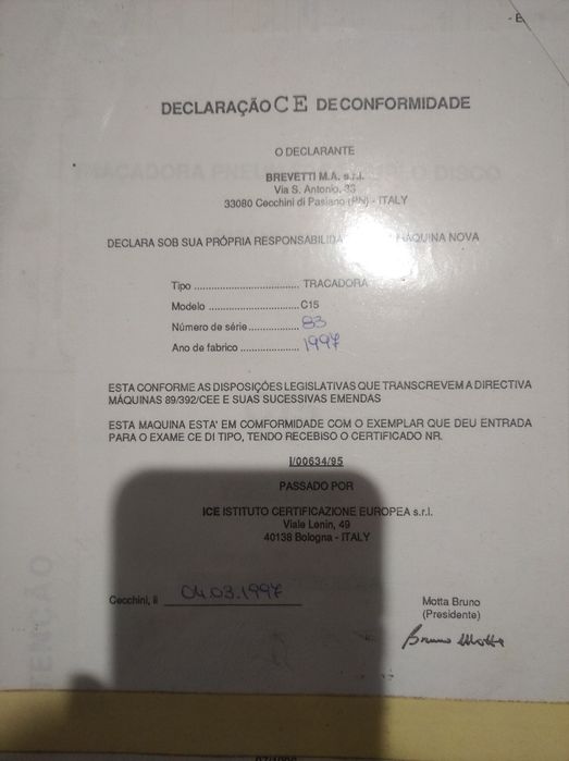 Traçadora peneumatica brevitt M.a C15 equipamento para alumínio/madeir