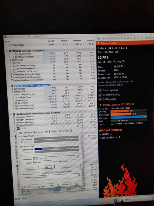 Компактний Mini-ITX ПК i7-2600, 16GB RAM, GTX 1050 Ti 4GB, SSD 400GB