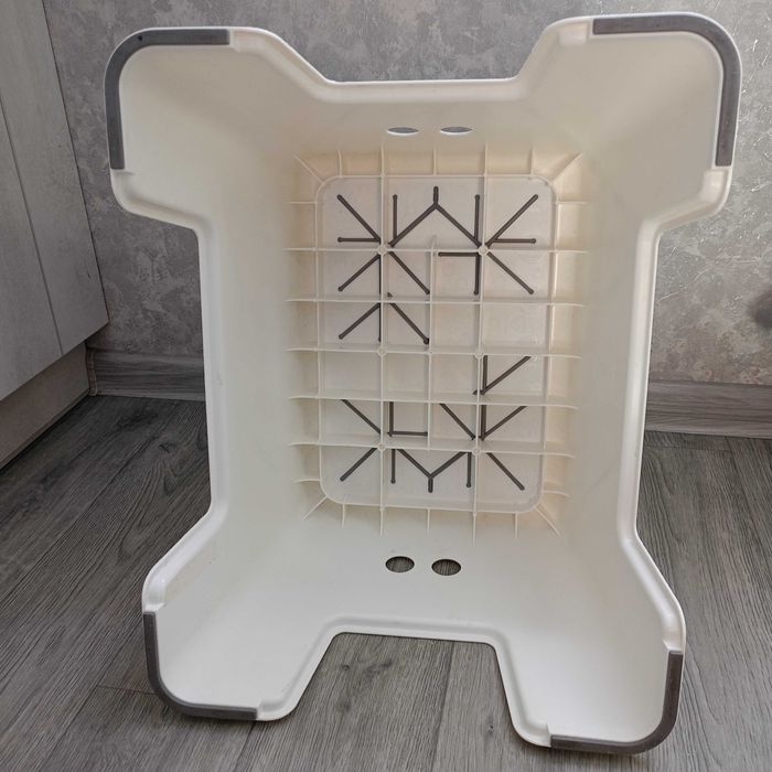 Дитяча підставка, табуретка підставка, біла, ІКЕА BOLMEN