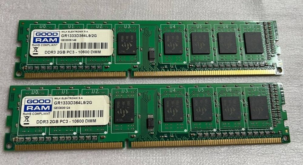 Оперативна пам’ять GoodRAM DDR3 1333 –загалом 4 ГБ