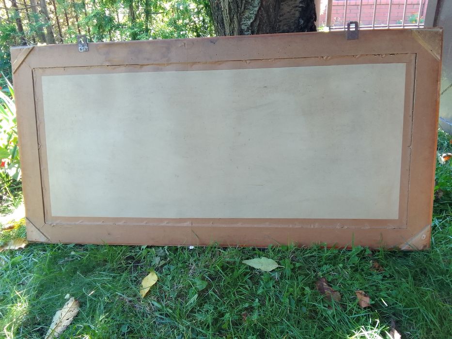 Vintage/ Obraz w  ramce drewnianej