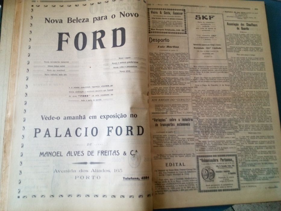 Guiauto - voz chauffer - semanarios automoveis 1930 - raros