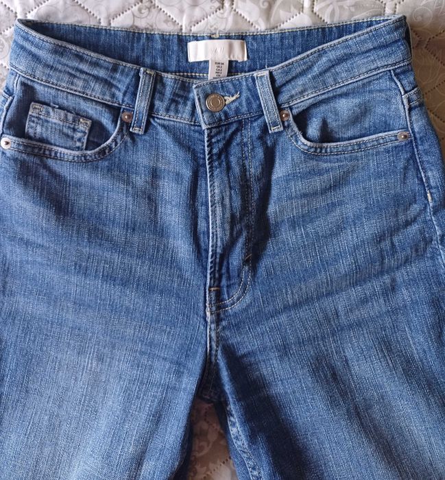 Spodnie jeansowe bootcut flare high jeans H&M