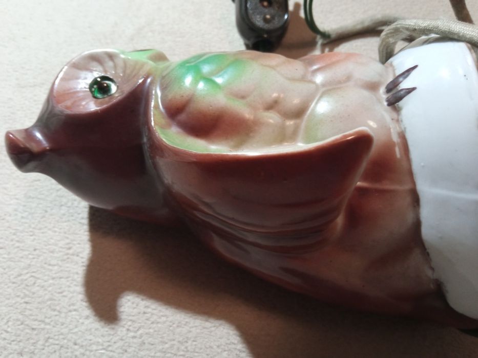 Lampka sowa  retro PRL-u lata 50.