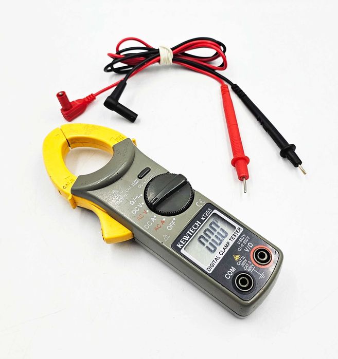 Miernik Cęgowy Kewtech KT203 + Kable