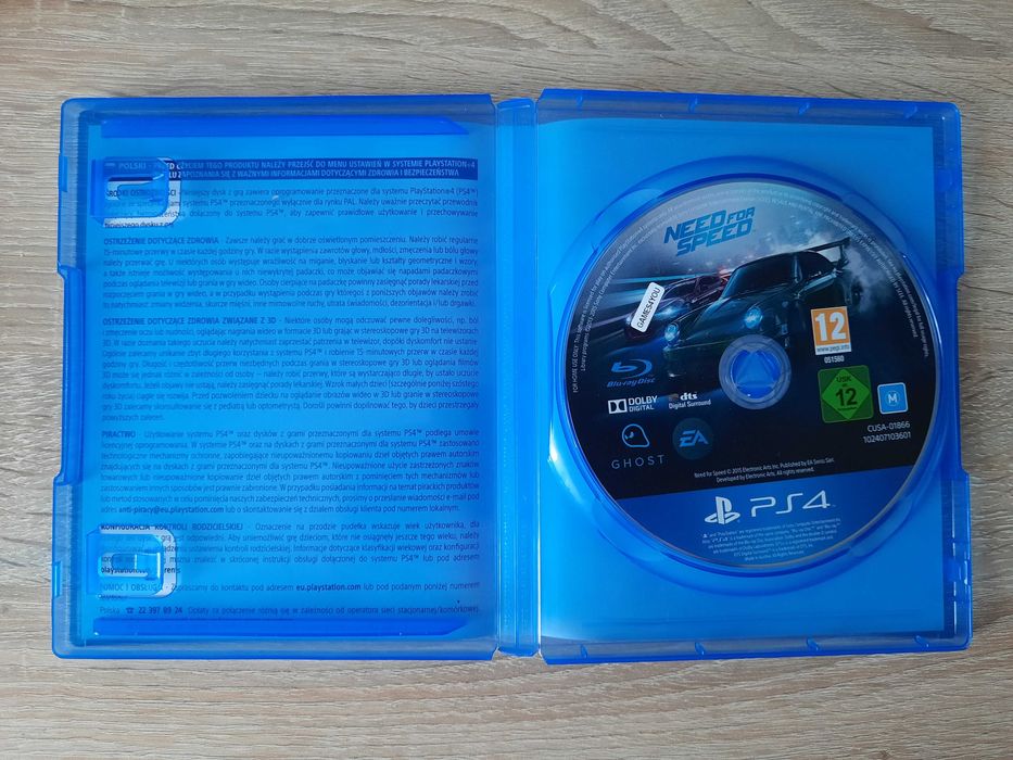 Need for Speed PS4 Polska Wersja (stan 5/6)