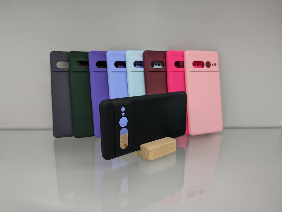 Google Pixel 7 Pro Противоударный чехол микрофибра Премиум софт тач